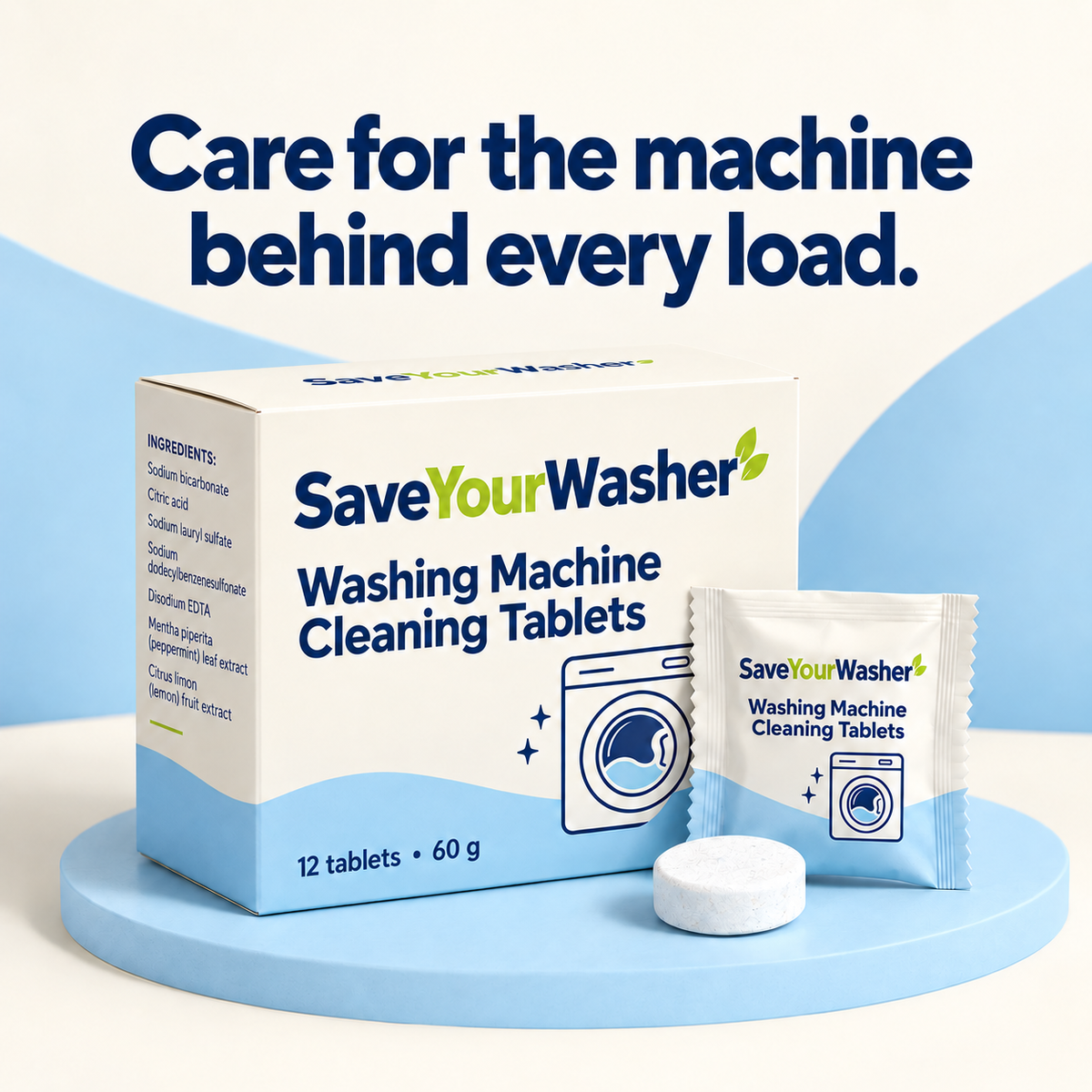 SaveYourWasher washing machine cleaning tablets — image 6